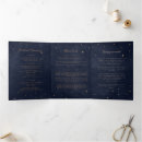 Search for tri fold wedding programs Folded