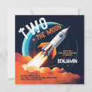 Search for two the moon birthday invitations Planets and stars