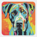 Search for abstract art lover stickers Dog