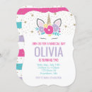 Search for rainbow unicorn invitations Gold