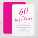 Search for 60 and fabulous birthday invitations Typography