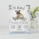 Search for pet pug invitations Watercolor