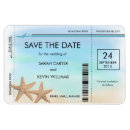 Search for boarding pass wedding save the dates Beach