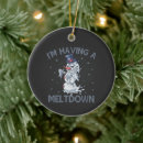 Search for funny snowman christmas tree decorations Xmas