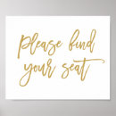 Search for please find your seat wedding signs Modern