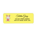 Search for white bunny return address labels Easter