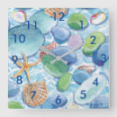 Search for sea glass clocks Sand