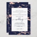 Search for marble and rose gold wedding invitations Modern
