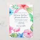 Search for pink flamingo wedding invitations Watercolor