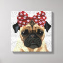 Search for pug art Bow