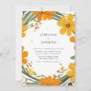 Search for wild flowers wedding invitations Bohemian