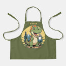 Search for funny dinosaur aprons T rex