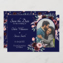 Search for burgundy floral save the dates Navy and burgundy