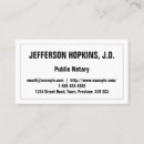 Search for notary business cards Attorney