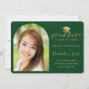 Search for green and gold graduation invitations Chic