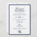 Search for navy bridal shower invitations Classic