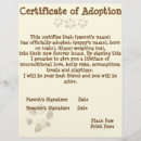 Search for adoption certificate Dogs