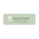 Search for calla lily wedding return address labels Flower