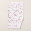 Search for rose gold geometric bath towels Triangles