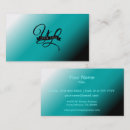 Search for black and teal business cards Gradient