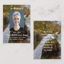Search for memorial business cards Funeral