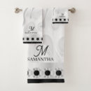 Search for black and white marble bathroom accessories Monogrammed