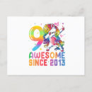 Search for nine year old girl birthday cards For her