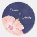 Search for hibiscus wedding stickers Watercolor