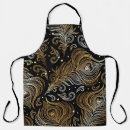 Search for gold peacock aprons Seamless