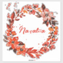 Search for autumn floral stickers Orange