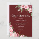Search for pink brown quinceanera invitations Floral