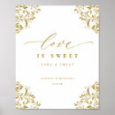 Search for candy tabletop signs Gold