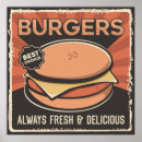 Search for vintage burger posters Retro
