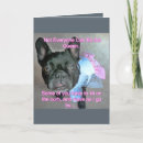 Search for french bulldog birthday cards Black