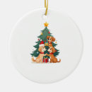 Search for funny dog christmas tree decorations Lover