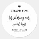 Search for thank you for sharing our special day Typography