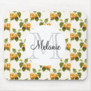 Search for orange fruit mousepads Green leaves