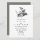 Search for winter greenery wedding invitations Elegant