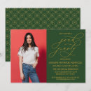 Search for green and gold pattern invitations Minimalist