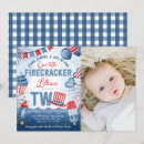 Search for red white and two birthday invitations Fireworks