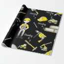 Search for construction birthday party wrapping paper Simple
