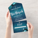 Search for teal bar bat mitzvah invitations Gold