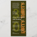 Search for dirty thirty gold birthday invitations Modern