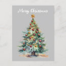 Search for merry postcards Watercolor