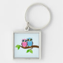 Search for bird couple key rings Owls