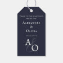 Search for navy blue gift tags Initials