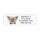 Search for terrier dog return address labels Funny