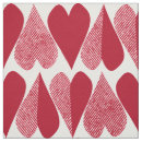 Search for red heart fabric Red and white