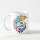 Search for peacock colours mugs Feather