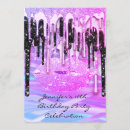 Search for artistic birthday invitations Girly